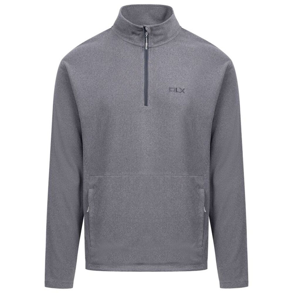Trespass Mens Sebastian DLX Quarter Zip Fleece Top / Navy